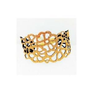 【送料無料】アクセサリー　ネックレス　カフアートゴムイエローゴールドbracciale tatu donna art08 gomma oro giallo