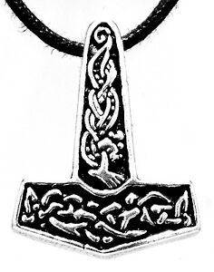 【送料無料】アクセサリー　ネックレス　シルバーストラップペンダントネックレスハンマーmartello di thor noti argento 925 cinturinociondolo collana nr 141