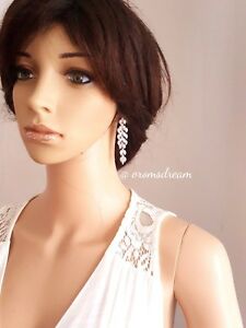 【送料無料】アクセサリー　ネックレス　ジルコンイヤリングzirconi orecchini pendenti da sposa