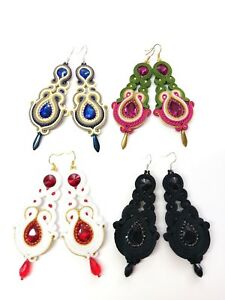 【送料無料】アクセサリー　ネックレス　ハンドメイドイヤリングelegante esclusivo fatte a mano orecchini soutache donna regalo matrimonio 21,456円