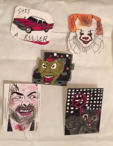 【送料無料】アクセサリー　ネックレス　スティーブンキングホラーバッジクリスティンペットstephen king horror fatto a mano badge pennywise lucente christine pet semetary it