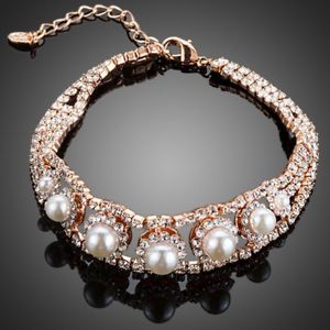 【送料無料】アクセサリー　ネックレス　ビーズブレスレットロブスターlobster zirconi con perle braccialetto per donne ragazze donna mb0123