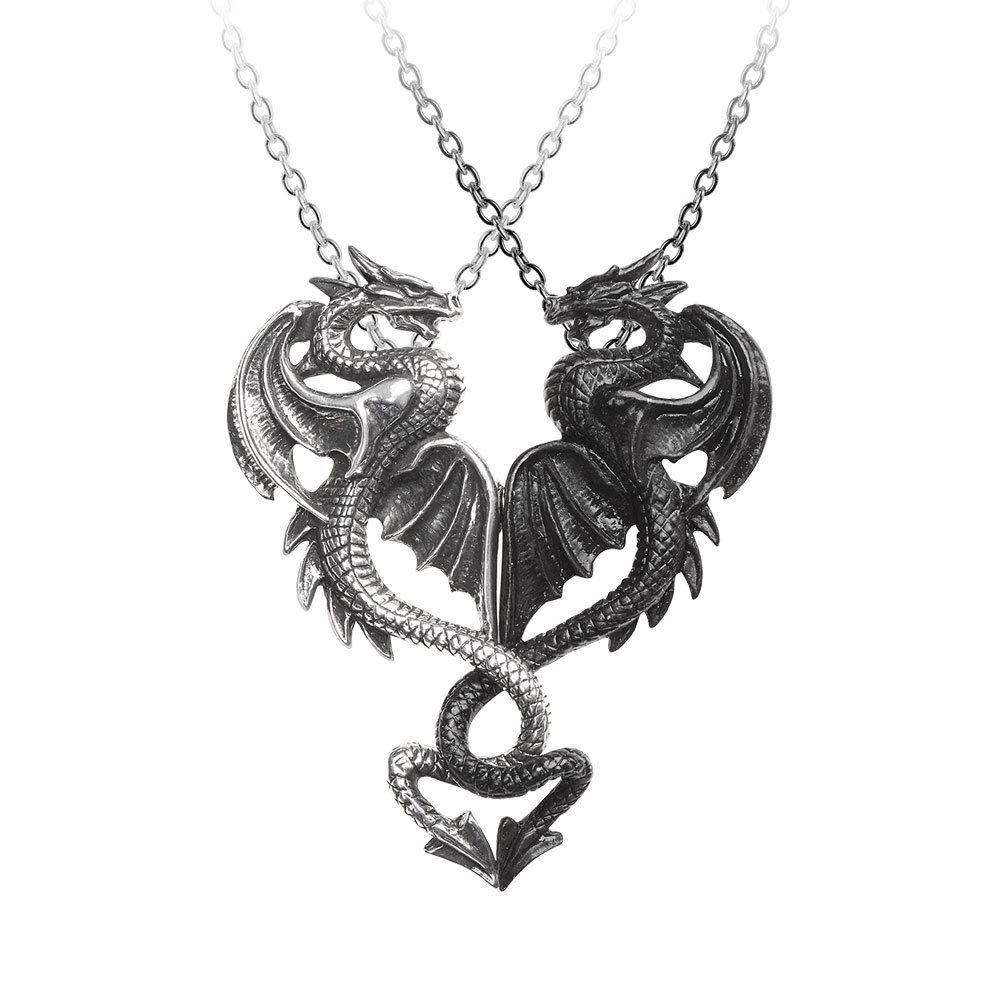 【送料無料】アクセサリー　ネックレス　ゴシックペンダントピューターランデブーalchemy gothic draconic appuntamento segreto drago tesoro 2in 1 anticato ciondolo peltro