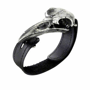 【送料無料】アクセサリー　ネックレス　ゴシックピューターコルボカフalchemy gothic peltro rabeschadel corvo teschio cinturino da polso bracciale a105 uk made