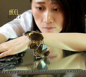 【送料無料】アクセサリー　ネックレス　アールデコモダンオリジナルカフbracciale da donna art deco marrone grande magnetico originale moderno regalo