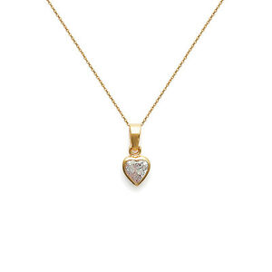 【送料無料】アクセサリー　ネックレス　コリアークールゴーデジルコニウムcollier coeur plaqu or et oxyde de zirconium longueur au choix 45cm ou 50cm
