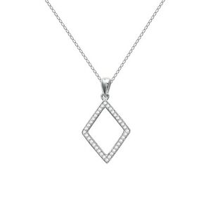 【送料無料】アクセサリー　ネックレス　コリアーアルジェントジルコニウムcollier en argent rhodi et oxydes zirconium longueur au choix 45cm ou 50cm