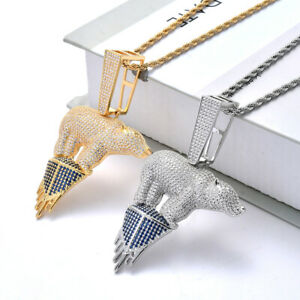 【送料無料】アクセサリー　ネックレス　カラーゴールドベアネックレスcollana con ciondolo colore oro orso unico regalo donna uomo