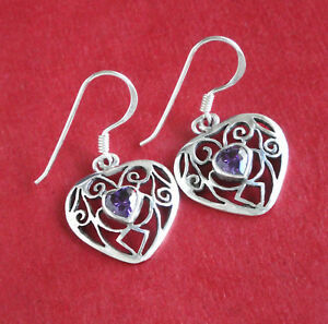 【送料無料】アクセサリー　ネックレス　アルジェントシルバーイヤリングヌフboucles doreilles coeur argent 925 amthyste sliver earrings bjbd0274 neuf