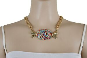 【送料無料】アクセサリー　ネックレス　チェーンリンクネックレスdonna oro metallo maglie catena massiccio look alla moda collana speciale
