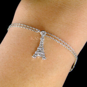 【送料無料】アクセサリー　ネックレス　エッフェルスワロフスキークリスタルパリチェーンtorre eiffel fatto con swarovski cristallo paris france souvenir 2 catena