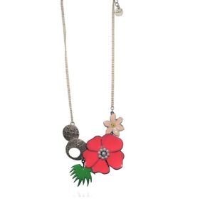 【送料無料】アクセサリー　ネックレス　ネックレストロピカルポリネシアフラワーコーラルlol bijoux collana tropical polinesia fiore coral