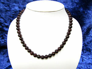 【送料無料】アクセサリー　ネックレス　ネックレスミリバックルシルバーgranat * gestione delle crisi * collana 8 mm sfera, 44 cm, fibbia 925er argento