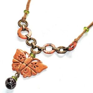 【送料無料】アクセサリー　ネックレス　ネックレススロットルロープnature bijoux collana farfalla resina corda lega bronzo 21,456円