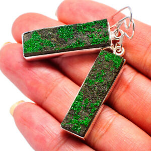 【送料無料】アクセサリー　ネックレス　ガーネットイヤリングシルバーuvarovite granato orecchini argento 925 2