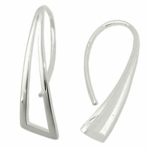 【送料無料】アクセサリー ネックレス シルバーattraverso zieher 30x8mm ohrhaken triangolo argento 925