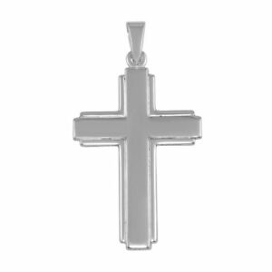 【送料無料】アクセサリー　ネックレス　ペンダントフラットクロスargento sterling grande piatta pendente a croce