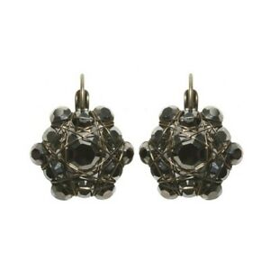 【送料無料】アクセサリー　ネックレス　イヤリングペンダントイヤリングブラックライトkonplott orecchini eurowire orecchini pendenti bended lights nero