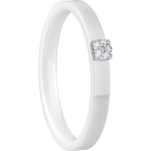 【送料無料】アクセサリー　ネックレス　セラミックホワイトnuova inserzionebering anello interno 57557x1 ceramica zirconi bianco