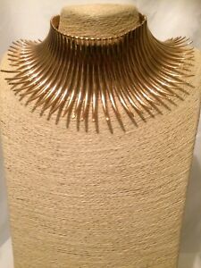 【送料無料】アクセサリー　ネックレス　ゴールドスパイクチェーンネックレスゴシックパンクda donna con dichiarazione gold spike collana catena collare bib collare gotico punk