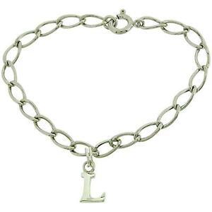 【送料無料】アクセサリー　ネックレス　チョブレスレットjo for girls argento sterling iniziale l bracciale con charm 6
