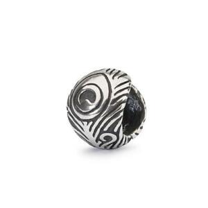 【送料無料】アクセサリー ネックレス シルバービードtrollbeads bead in argento piuma di pavone tagbe10191