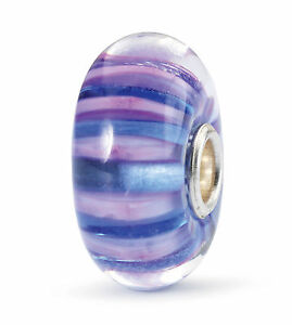 【送料無料】アクセサリー　ネックレス　バイオレットストライプストリップインディゴauthentic trollbeads violet stripe strisce indaco tglbe10327