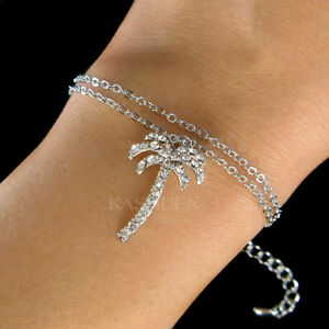 【送料無料】アクセサリー　ネックレス　パームツリースワロフスキークリスタルビーチトロピカルハワイalbero di palma fatto con swarovski cristallo spiaggia hawaii tropicale