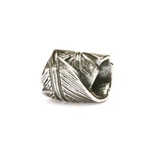 【送料無料】アクセサリー　ネックレス　シルバーフェザーオリジナルビーズtrollbeads original beads in argento piuma tagbe10017