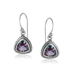 【送料無料】アクセサリー　ネックレス　イヤリングargento sterling cubico forma orecchino con quarzo mistico ae6091mt