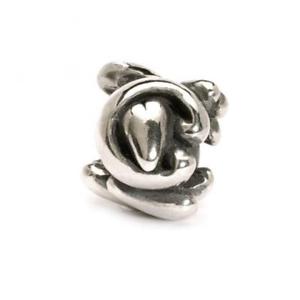 【送料無料】アクセサリー　ネックレス　シルバービードtrollbeads bead in argento lettera iniziale c tagbe10062