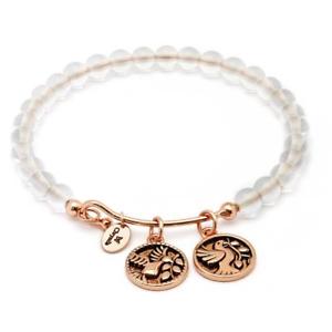【送料無料】アクセサリー　ネックレス　カフコレクションホワイトクォーツゴールドローズchrysalis bracciale tranquillit collezione verit bianco quartz rose gold