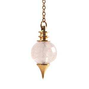 【送料無料】アクセサリー　ネックレス　ローズクォーツpendolo spheroton quarzo rosa 20g