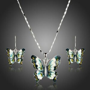 【送料無料】アクセサリー　ネックレス　ペンダントペンダントイヤリングセットフライングネックレスartistic flying collana con ciondolo a farfalla e orecchini pendenti set mjg0167