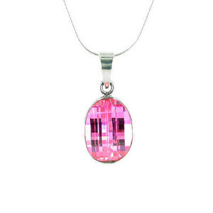 【送料無料】アクセサリー　ネックレス　ネックレスサrosa su argento effetto 3d collana oval