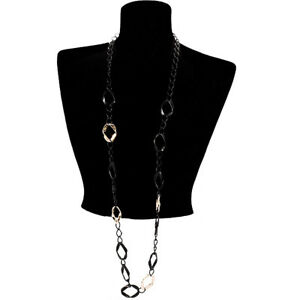 【送料無料】アクセサリー　ネックレス　ファッションツイストリンクネックレスlunghe nere grandi twisted ovale collegamento collana di moda