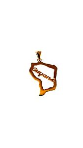 【送料無料】アクセサリー　ネックレス　ゴーpendentif en plaqu or guyane avec chaine en plaqu or