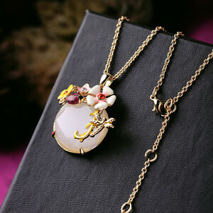 【送料無料】アクセサリー　ネックレス　ペンダントネックレスエナメルトンボオリジナルベージュcollana pendente smalto fiore bianco libellula coccinella beige originale l5