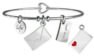 【送料無料】アクセサリー　ネックレス　スチールカフbracciale kidult love in acciaio 316l e cristalli 231652