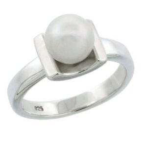 【送料無料】アクセサリー　ネックレス　リングスターリングシルバーパールargento sterling 75 mm perla da donna anello