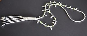【送料無料】アクセサリー　ネックレス　オハスcollar largo primavera,color verde con hojas,hecha a mano,collar del tubo