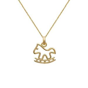 【送料無料】アクセサリー　ネックレス　コリアーシュヴァルcollier cheval a bascule plaqu or 750000 longueur au choix 45cm ou 50cm