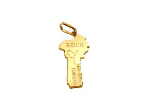 【送料無料】アクセサリー　ネックレス　ゴーベナンpendentif en plaqu or benin avec chaine en plaqu or