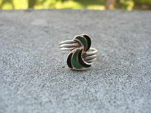 【送料無料】アクセサリー　ネックレス　アルジェントマッシフtrs belle bague maille en argent massif garanti mail vert et noir taille 53