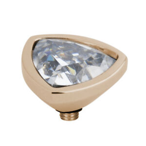 【送料無料】アクセサリー　ネックレス　ツイストワイヤークリスタルステンレススチールmelano twisteddi trafilatura triangolo 12 mm cristallorotgold in acciaio inox