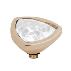 【送料無料】アクセサリー　ネックレス　ツイストワイヤーホワイトステンレススチールmelano twisteddi trafilatura triangolo 12 mm biancoacciaio inox rotgold