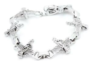 【送料無料】アクセサリー　ネックレス　ブレスレットスチールアクイラbracciale uomo acciaio motivo aquila