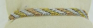 【送料無料】アクセサリー　ネックレス　グラムスターリングシルバーイエローピンクゴールドメッキ154 grammi sterling argento con giallo amp; rosa placcato oro 7 italiano