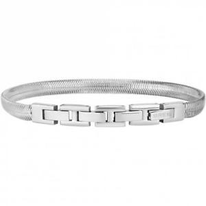 【貨物輸送無料】添え物 頸飾り ブレスレットステンレススチールbracciale uomo breil viper tj2247 acciaio inossidabile lucido