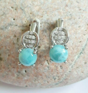 【送料無料】アクセサリー　ネックレス　クリエイションドアルジェントagnes creations boucles doreilles de createur argent 925 larimar zirconiums